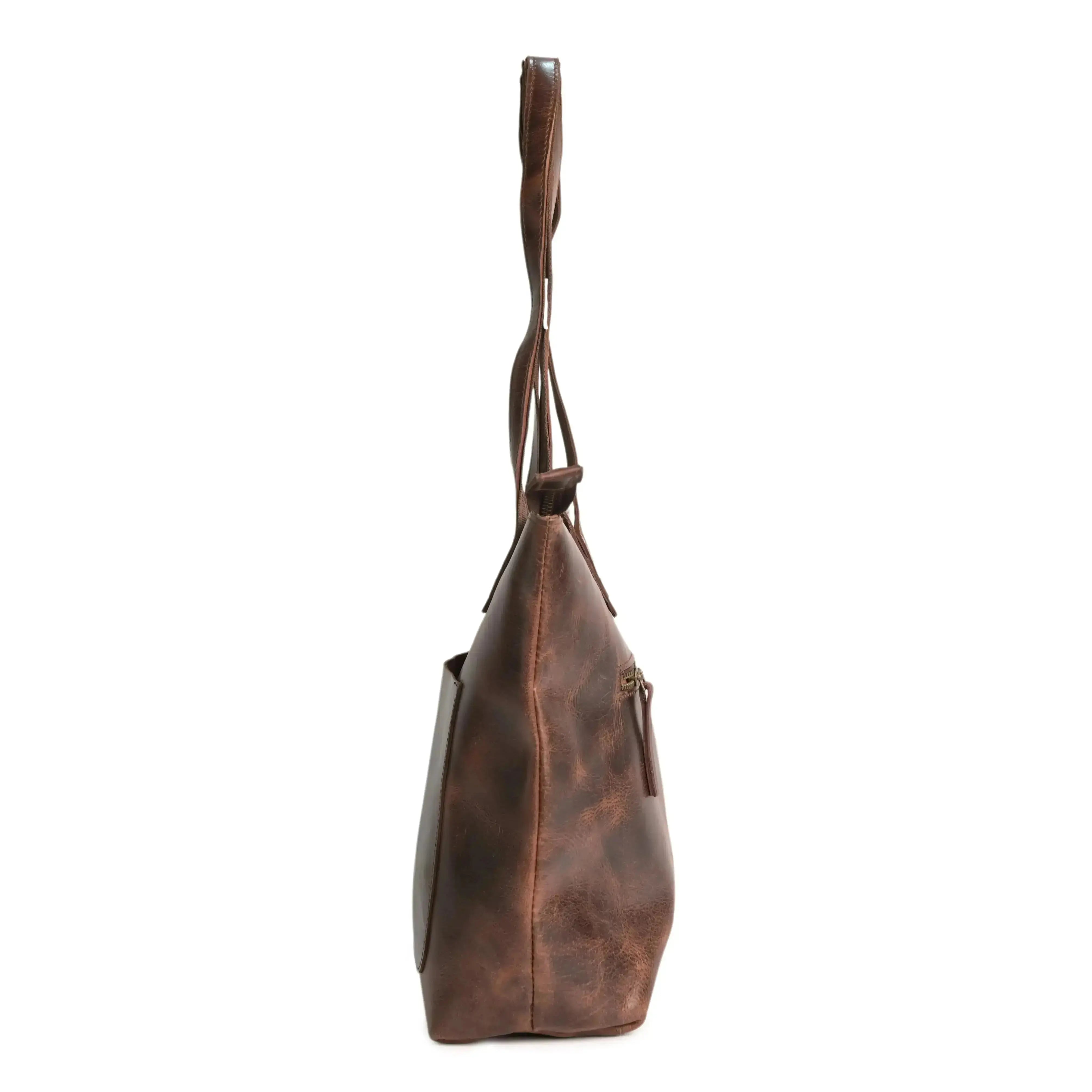 Vintage Genuine Leather Tote - abitoamerica