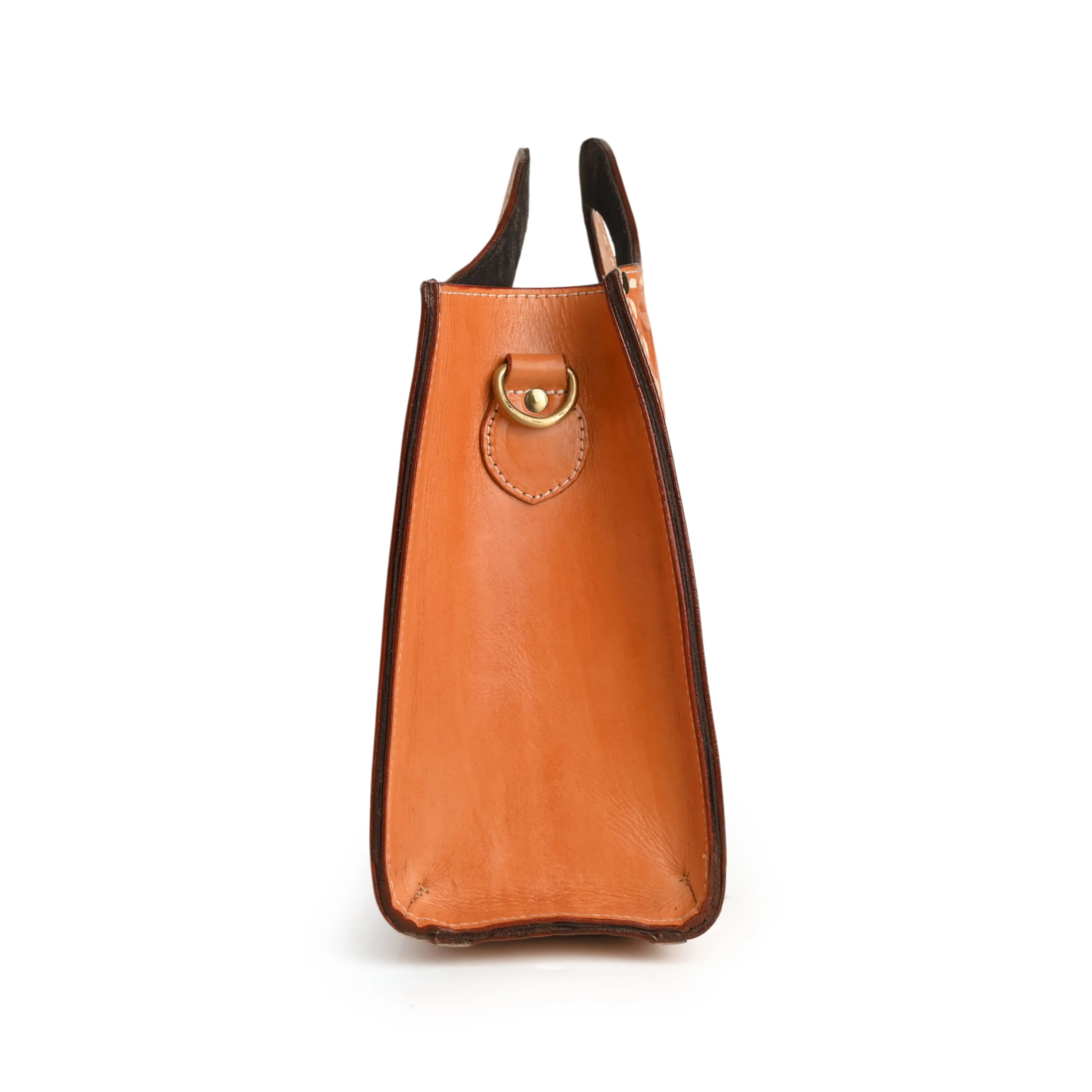 Hand Tooled Handbag Genuine Leather Western Crossbody Handbag - abitoamerica
