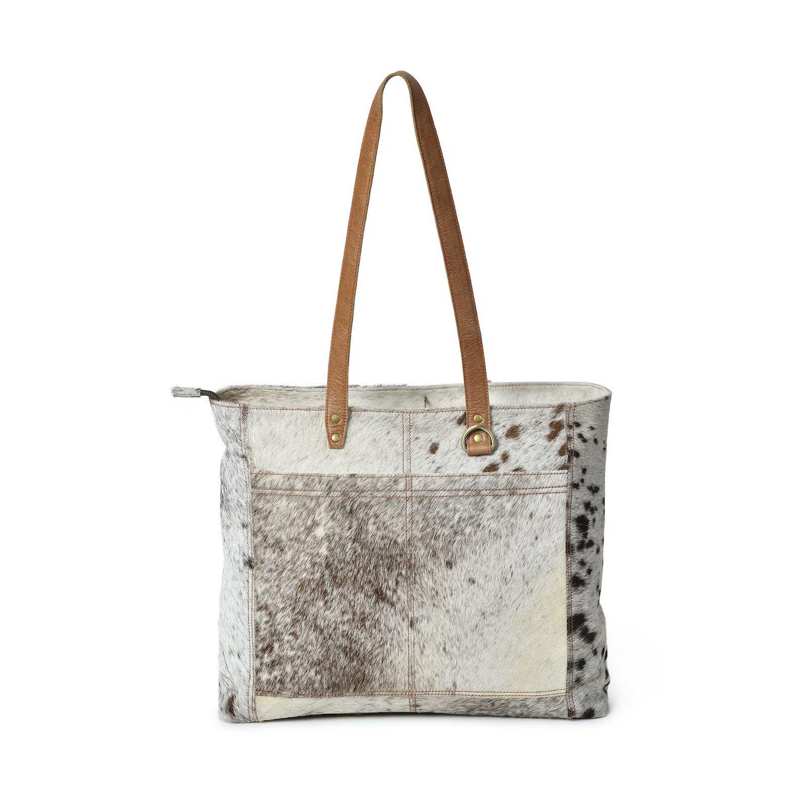 Handmade Cowhide Travel Tote – Custom Leather Bag for Wife, Mom, or Girlfriend