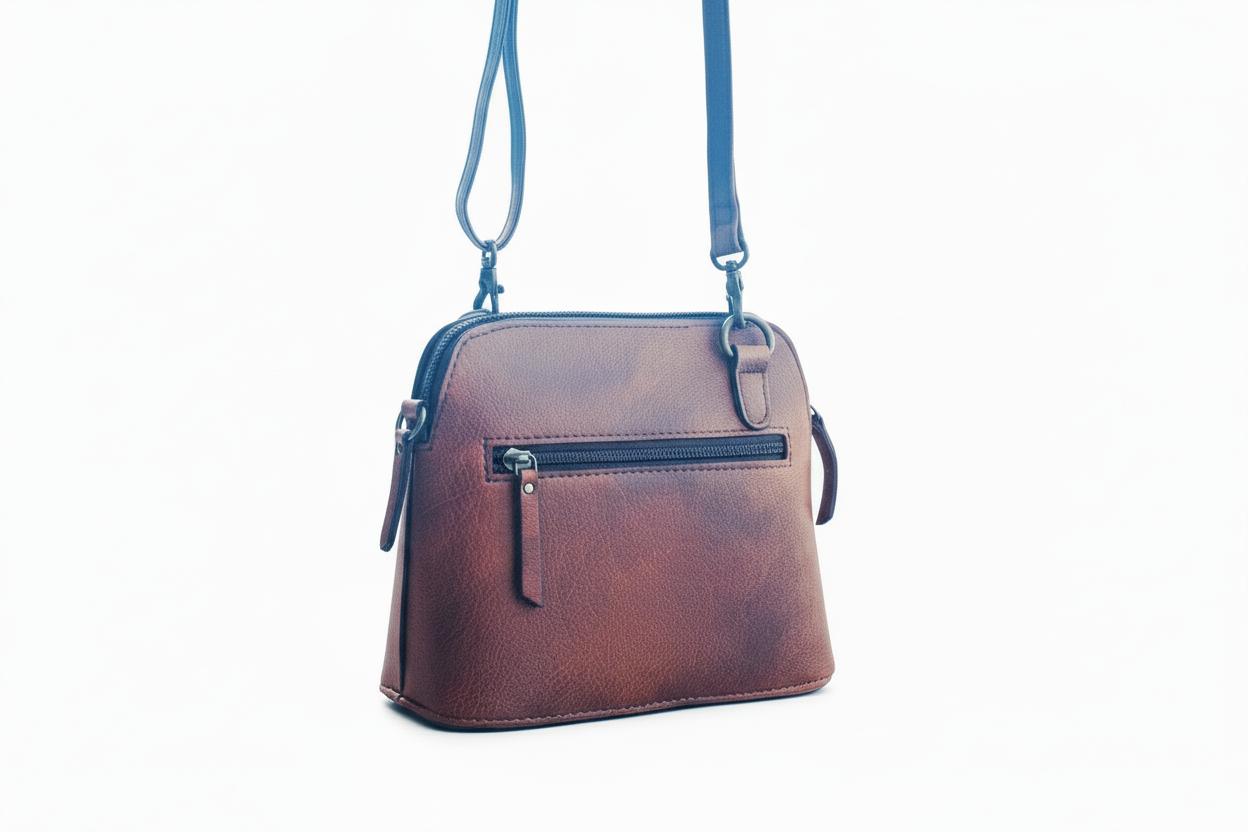 Handmade Western Leather Crossbody Purse – Full Grain Tote Bag, Hand Tooled Small Western Handbag